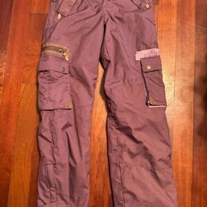 Girls XSMALL 22 ALLYANCE Against grain Infantry Ski Snowboard Pants winter Bib